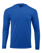 Load image into Gallery viewer, Unisex Bahama Performance Hooded Long Sleeve T-Shirt - 220