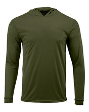 Load image into Gallery viewer, Unisex Bahama Performance Hooded Long Sleeve T-Shirt - 220