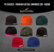 YP Classics - Premium Flat Bill Snapback Cap - 6089M