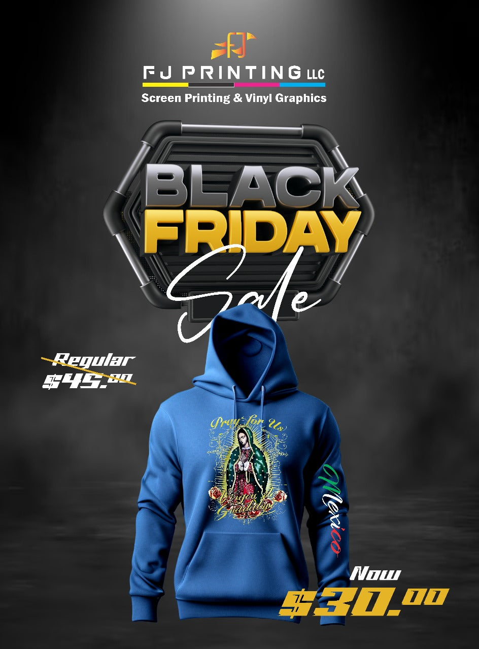 Gildan - DryBlend Hooded Sweatshirt GRAPHIC VIRGEN DE GUADALUPE