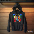 Gildan - DryBlend Hooded Sweatshirt GRAPHIC BUTTERFLY
