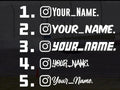 Personalized Instagram or Socials Sticker Vinyl Decal (x2)