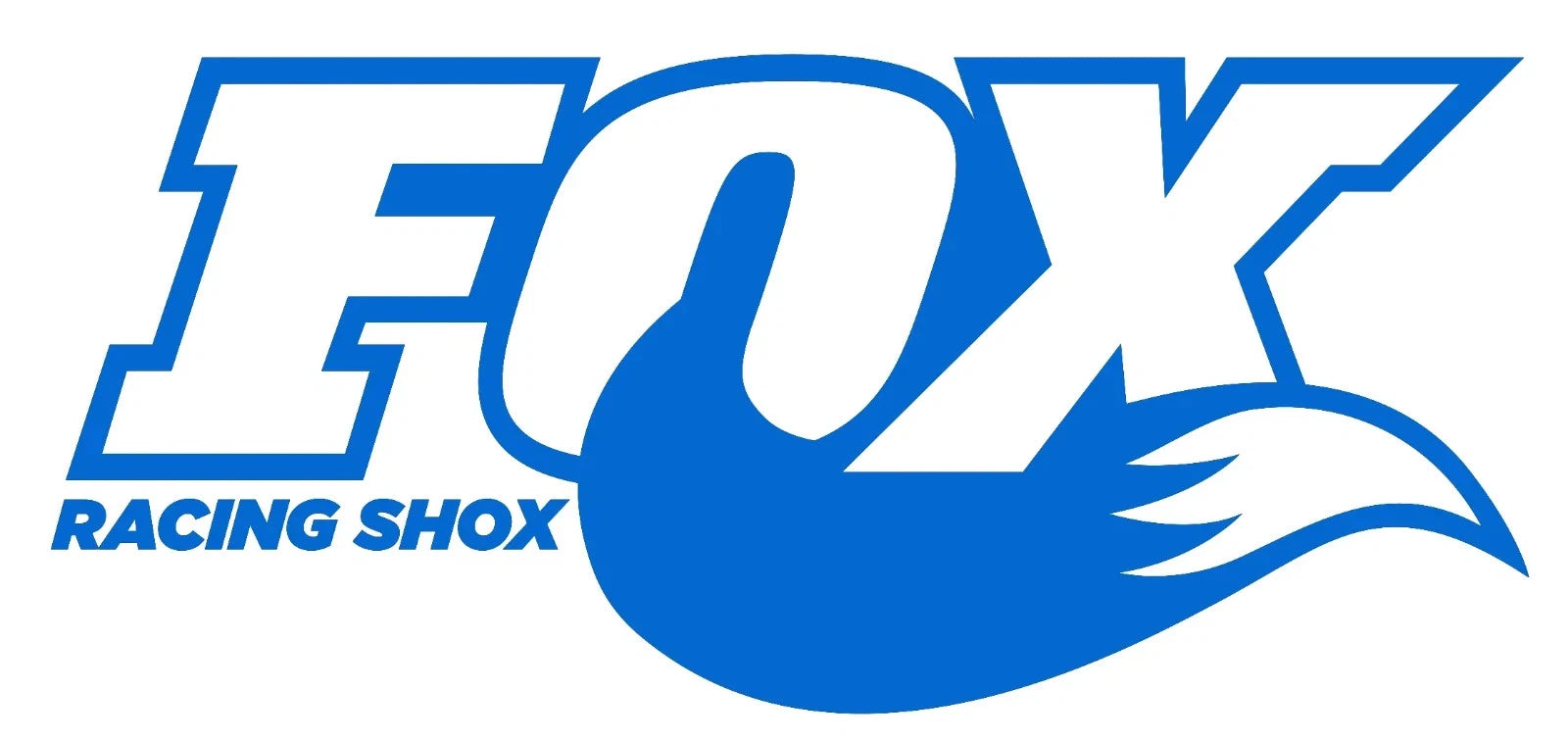 Fox Racing Shox Tail Vinyl Decal (x2)