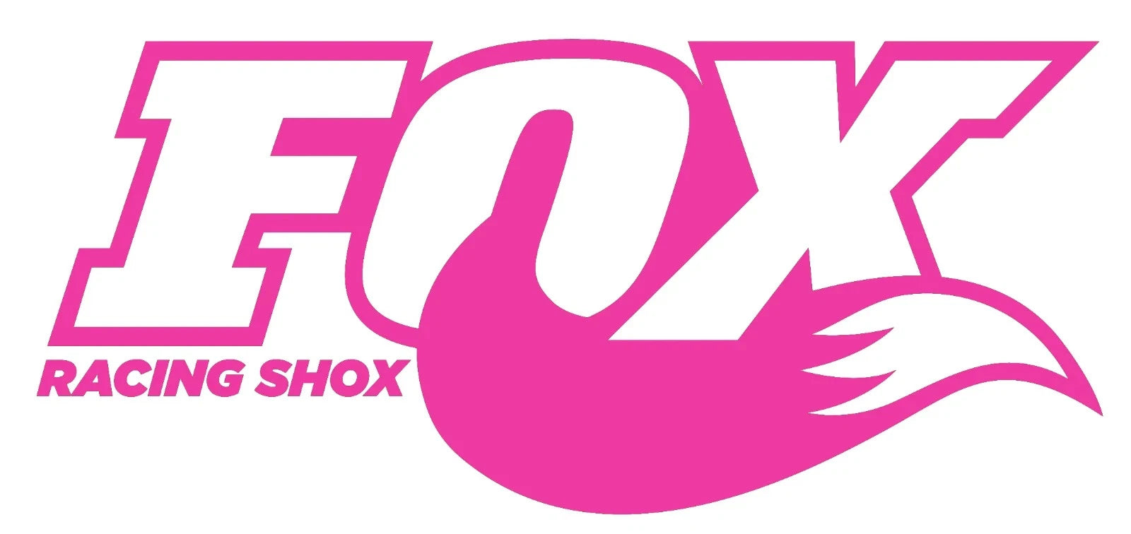 Fox Racing Shox Tail Vinyl Decal (x2)