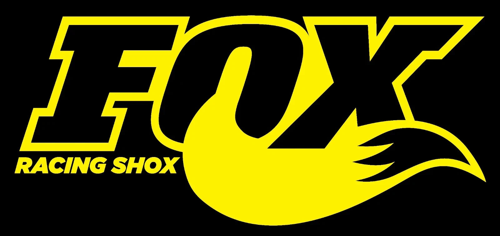 Fox Racing Shox Tail Vinyl Decal (x2)