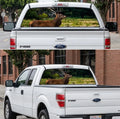 Deer in the Forest Truck Decal Back Window - Custom Design - perforated vinyl