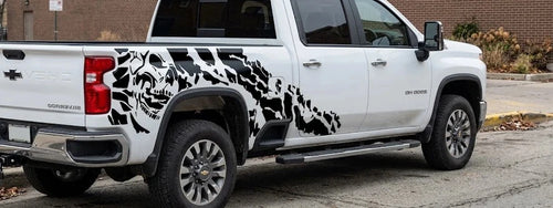(2) Nightmare Design Graphics For Chevrolet Silverado 2500HD