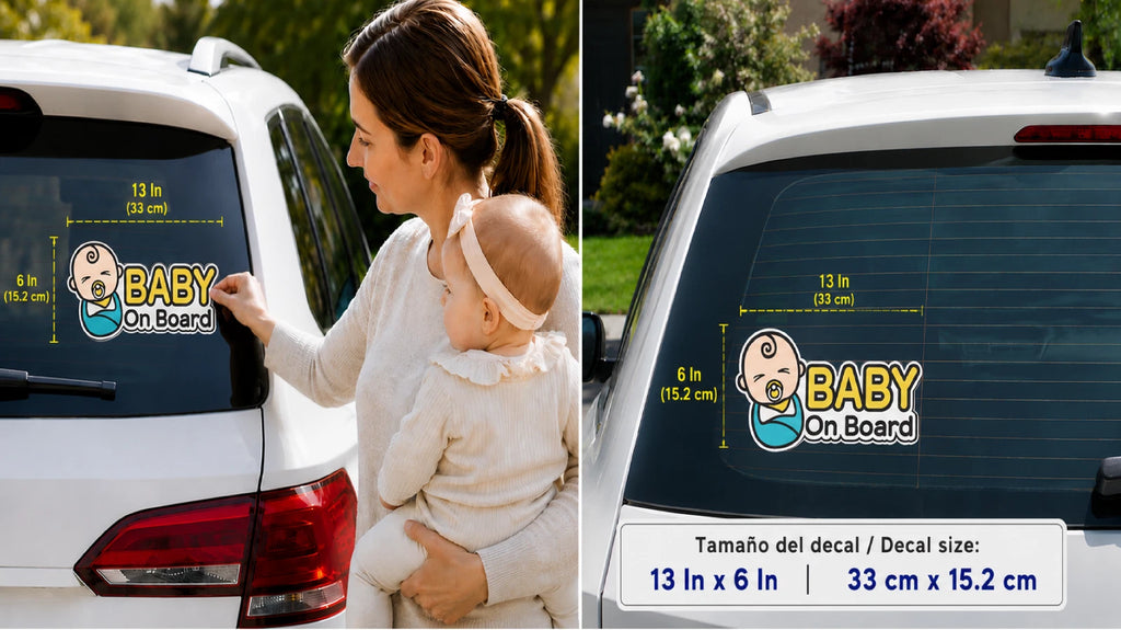 Baby On Board Car Sticker Vinyl Decal