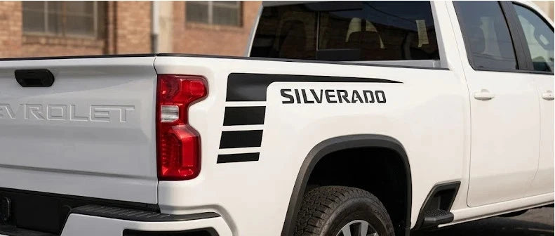 (X2) DECAL STICKER GRAPHIC Compatible With Chevrolet Silverado
