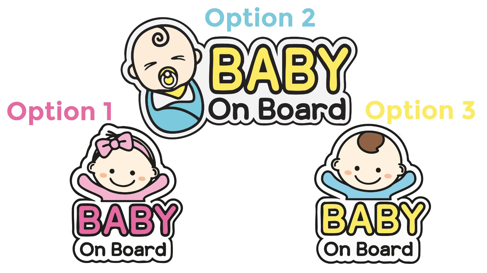 Baby On Board Car Sticker Vinyl Decal