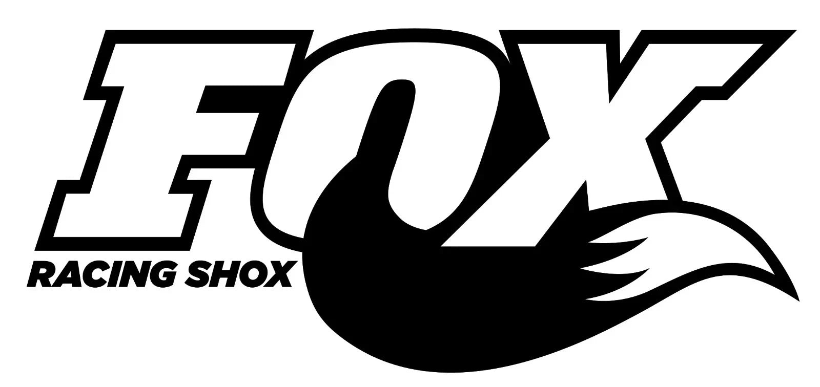 Fox Racing Shox Tail Vinyl Decal (x2)