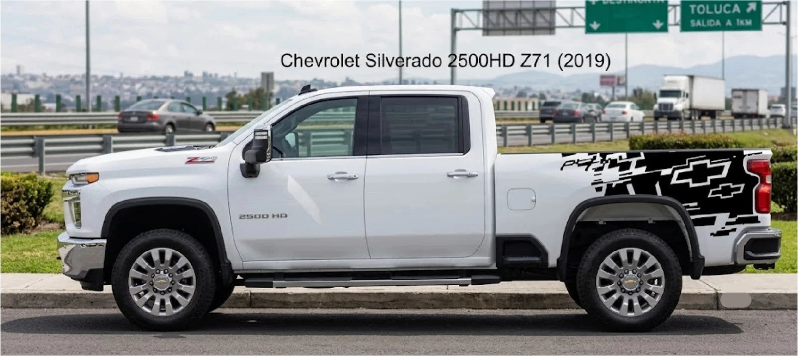 (2) Side Decals Wraps for Chevrolet Silverado 2500HD