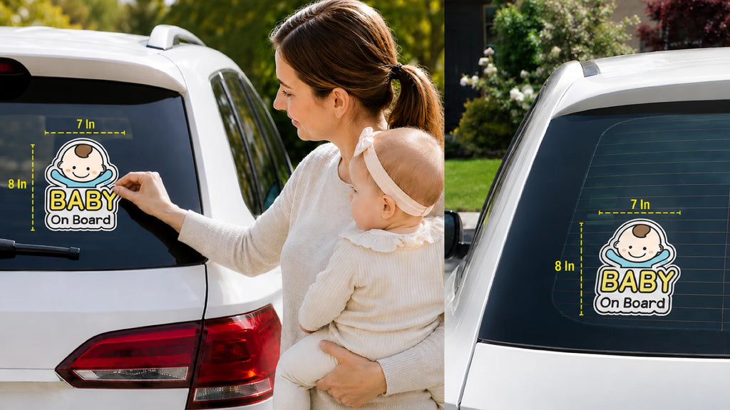 Baby On Board Car Sticker Vinyl Decal