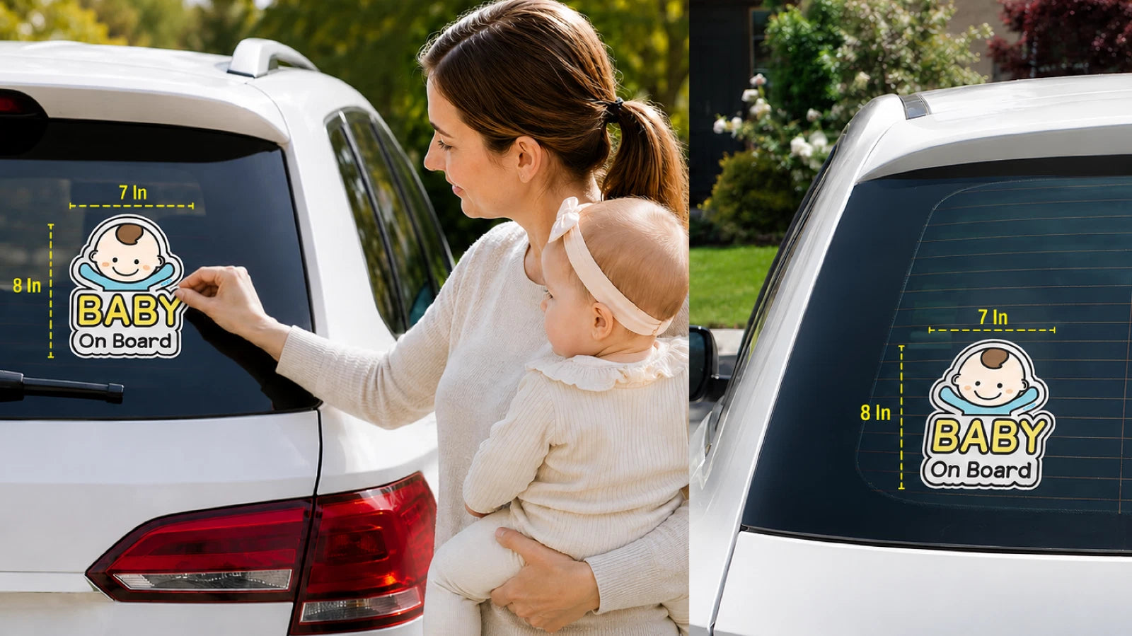 Baby On Board Car Sticker Vinyl Decal