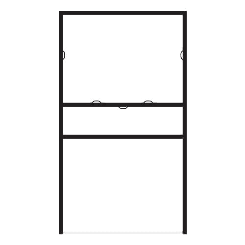 24"x18" Slide-in Real Estate Sign H-Frame with Rider